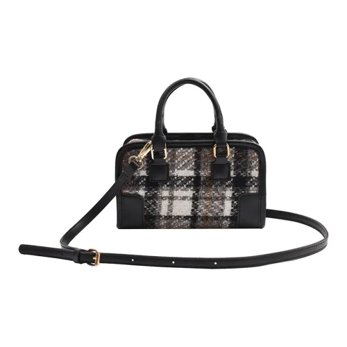 NOMK Шерстяная маленькая квадратная сумка сумка через плечо ручная сумка обычная женская черная кофейная хаки коричневая