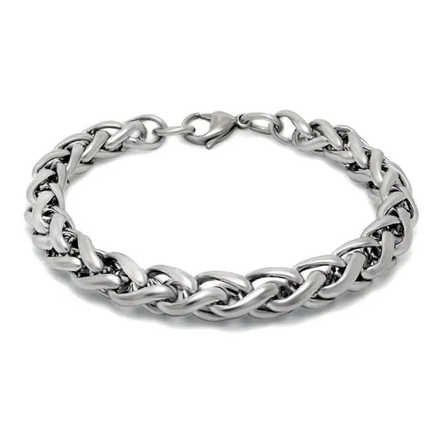 OWO Титановый стальной браслет унисекс серебряный