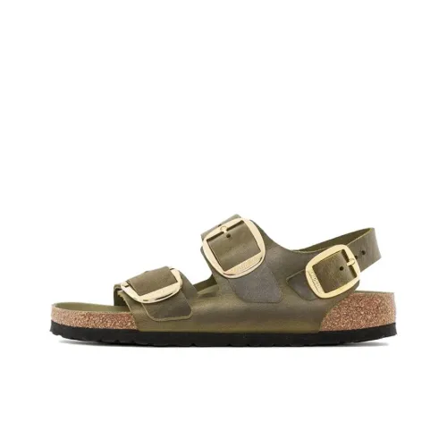 Birkenstock Milano Big Buckle Пляжные сандалии Женские Оливково-зеленый Стандартный
