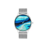 Синяя сетчатая сумка, стиль позиционирования [мокко, коробка]