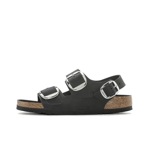 Birkenstock Пляжные сандалии Женские Черные Узкие