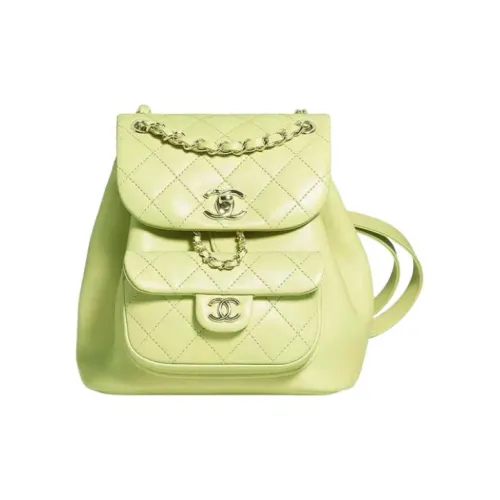 CHANEL Duma Коровья кожа Рюкзак Маленький Женский Светло-желтый