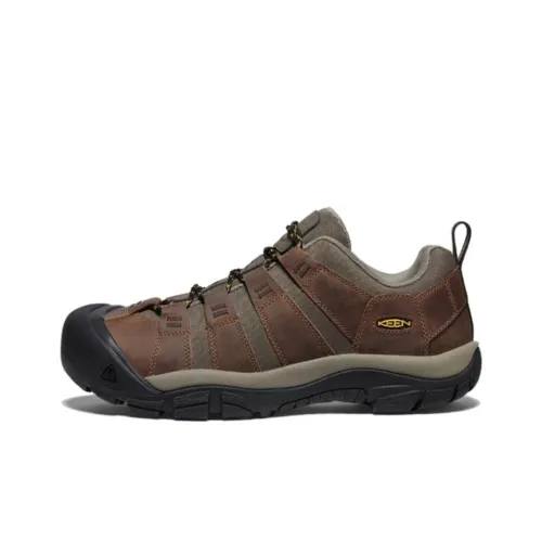 KEEN NEWPORT HIKE Slip-resistant Abrasion-resistant Low Top Streetwear Men's Antique Gold