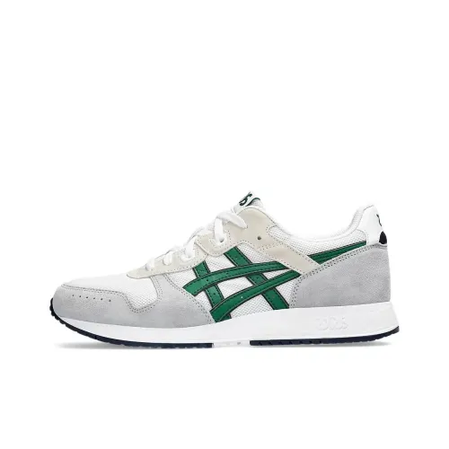 Asics Lyte Classic Амортизация Износостойкий Низкий Топ Беговые кроссовки Унисекс Белый Серый Зеленый