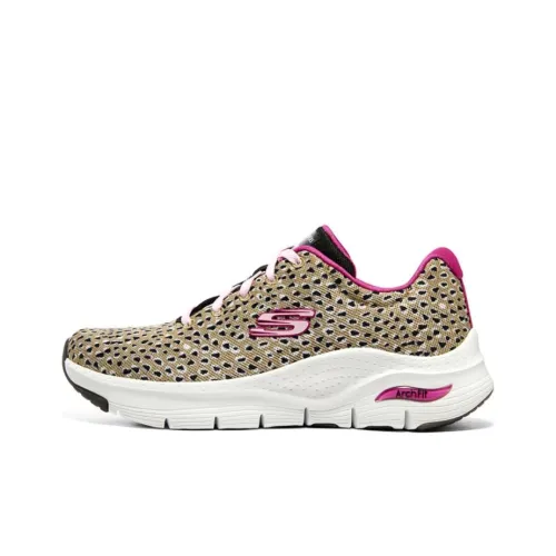 Skechers Arch Fit Низкий Топ Повседневная Обувь Женская Коричневая