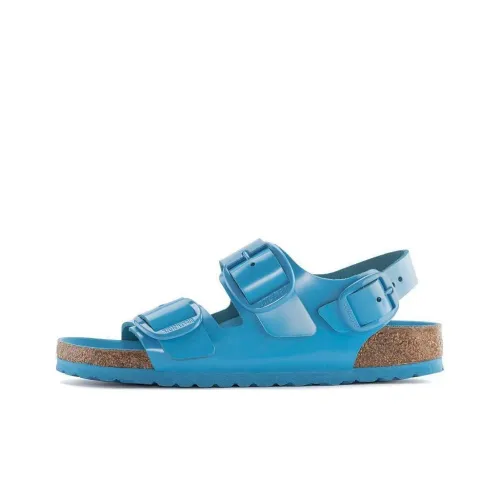 Birkenstock Milano Big Buckle Пляжные сандалии Женские Небесно-голубой Узкая версия