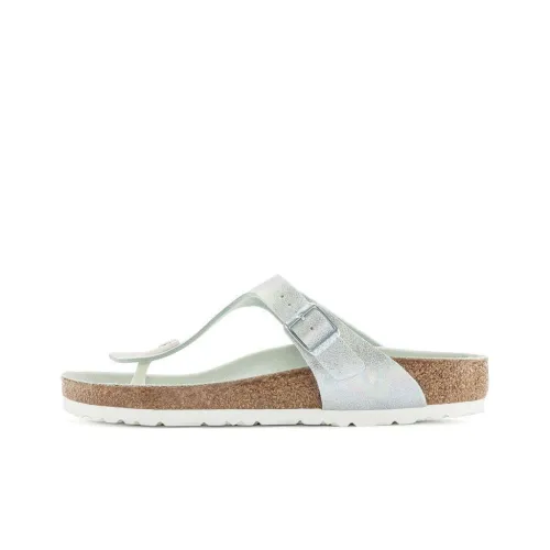 Birkenstock Gizeh Vegan Slip-Resistant Шлепанцы Женские Матча Зеленый Узкая Версия
