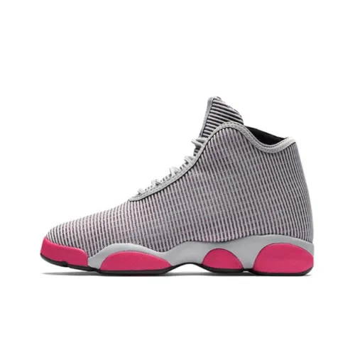Джордан Horizon Slip-Resistant Abrasion-Resistant High Top Винтажные Баскетбольные Кроссовки Женские Серый Розовый