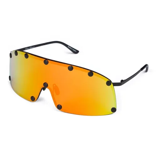 RICK OWENS совместный бренд RO Нержавеющая сталь Нерегулярная форма Солнцезащитные очки Унисекс Черный