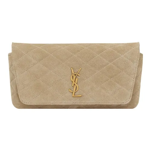 SAINT LAURENT Gaby Замша Сумка через плечо Стандартная Женская Матовая Золотая