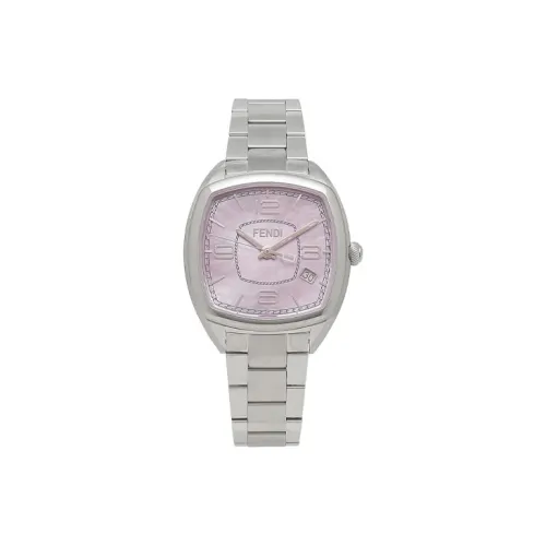 FENDI Momento Collection Наручные часы Кварцевый механизм Ремешок из нержавеющей стали Розовый циферблат Женские часы F221037500