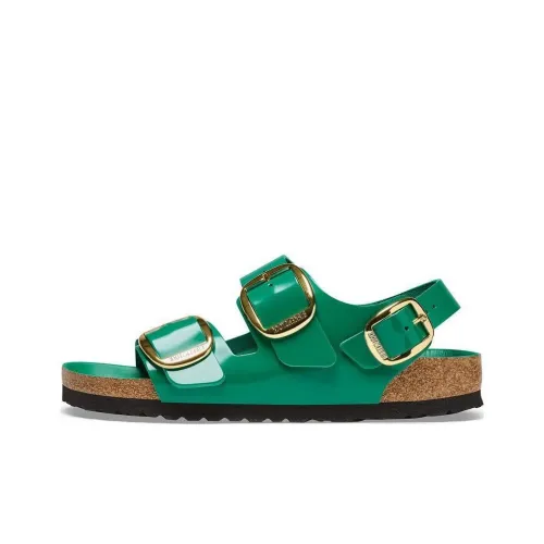 Birkenstock Milano Big Buckle Пляжные сандалии Женские Зеленый Стандартный