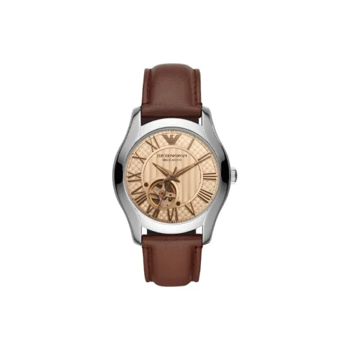 EMPORIO ARMANI Автоматический Механический Механизм Мужские Часы 43mm*14mm Бежевый