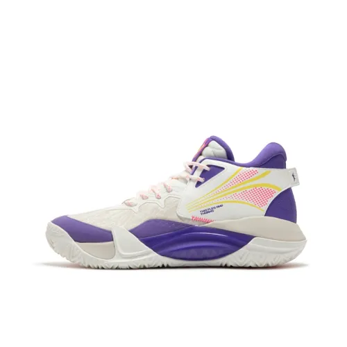 361° Thorns Баскетбольные кроссовки MID Топ Белый Фиолетовый Мужской