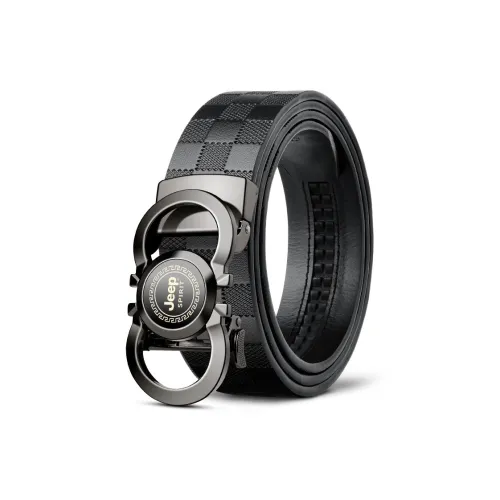 JEEP SPIRIT Модный Автоматическая Застежка Бизнес Для Молодых Людей Лицевой Коровья Кожа Ремни Мужской Ширина 3,5 см