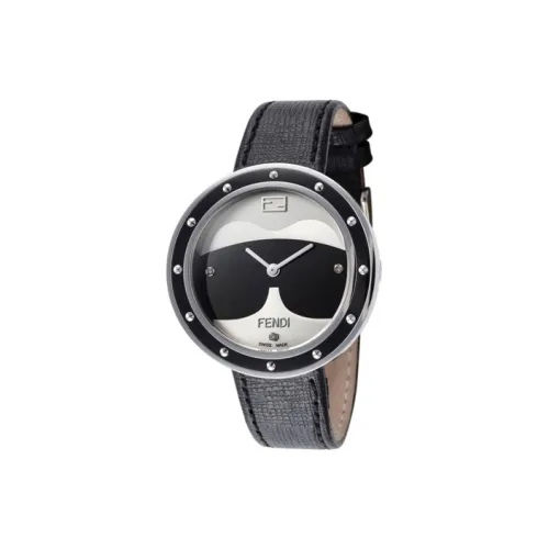 FENDI My Way Collection Women's Watch Кварцевый механизм Кожаный ремешок 36 мм Белый циферблат F363031611D1