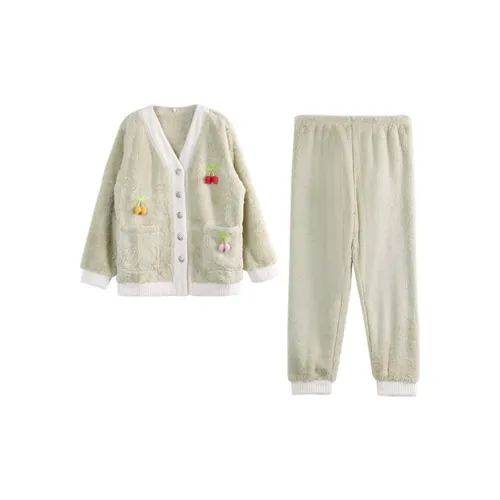 Dorame Светло-зеленый Женские Пижамные Комплекты