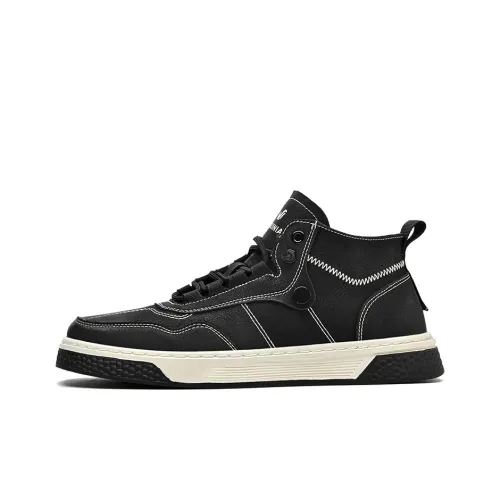 Rich Birds MID Топ Скейтборд Кроссовки Мужские Черные