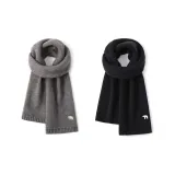 2 шт Шарф (Черный + Серый)