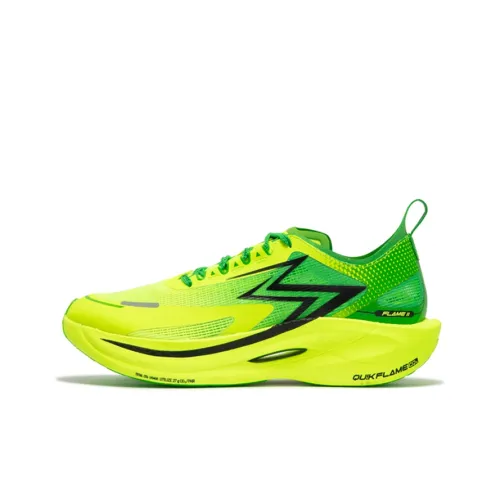 361° Fly Burn 2,5 Slip-Resistant Abrasion-Resistant Breathable Low-Top Running Shoes Men's Yellow Green