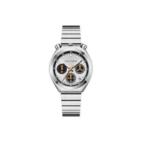 MINIFOCUS Panda Collection Кварцевый механизм ремешок из нержавеющей стали женские часы белый циферблат