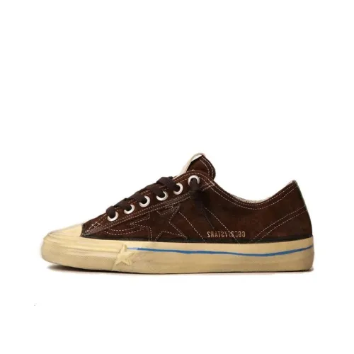 Golden Goose V Star Скейтборд Кроссовки Низкие Темно-Коричневые Мужские