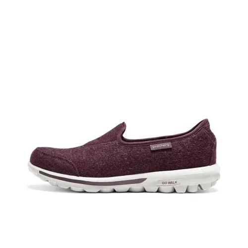 Skechers Go Walk Smart Устойчивый к истиранию Низкий Топ Casual Женский Бордовый