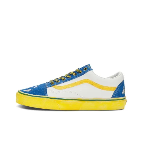 Vans Old Skool Collection Кеды Низкие Белые Синие Желтые Унисекс