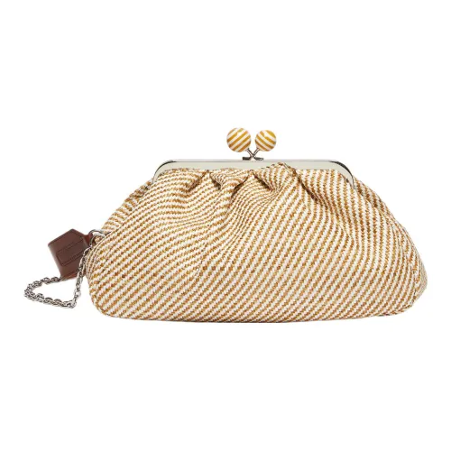 MaxMara Хлопок с модифицированным полиамидом один плечевой через плечо клатч средний женский CAMEL