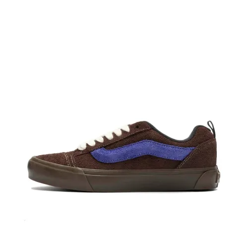 SNS x VANS Knu Skool Амортизация Износостойкие Низкие Кроссовки для Скейтбординга Унисекс Умбра