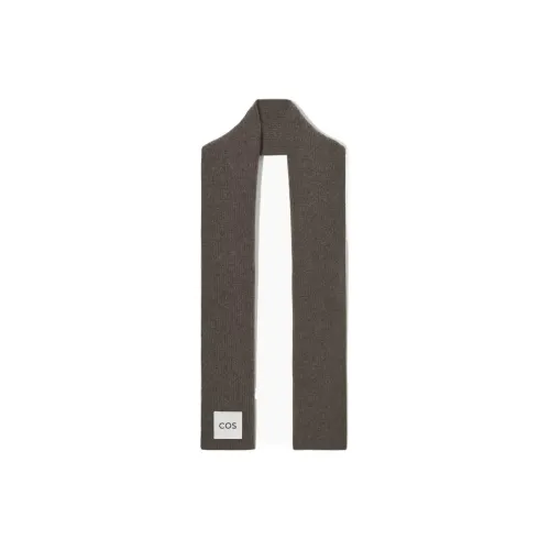 COS Вязаные шарфы Унисекс Темно-коричневый