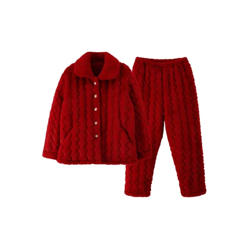 THREEGUN Sqlm228 Красный Женские Пижамные Комплекты