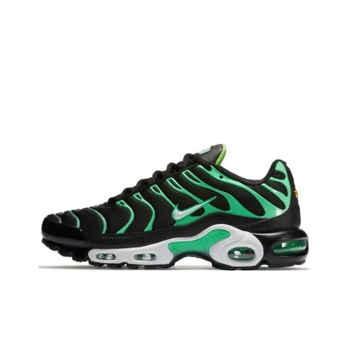 Nike Air Max Plus Амортизация Низкий Топ Повседневная Обувь Мужская Черный Зеленый