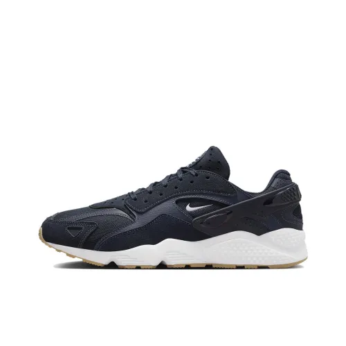 Nike Air Huarache Slip-resistant Low Top Беговые кроссовки Мужские Черные Синие