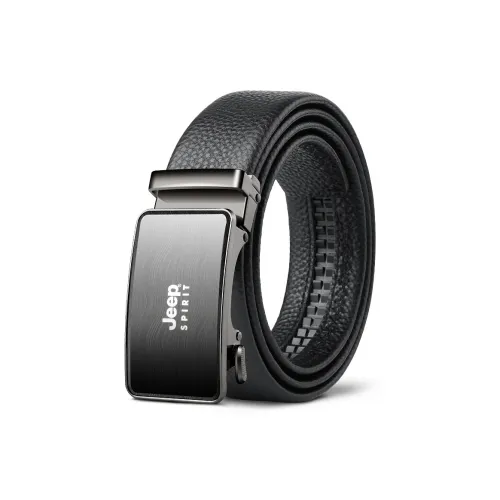 JEEP SPIRIT Автоматическая застежка Голова Layer Атмосферный бизнес Элегантные брюки Ремень из коровьей кожи Мужской Ширина 3,5 см