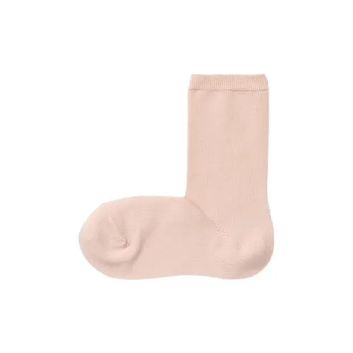 Muji 1 шт Светло-розовый Женские MID Носки до икры