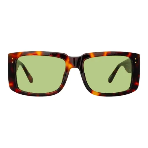 Linda Farrow Ацетат Нерегулярная форма Солнцезащитные очки Женские Черепаховый