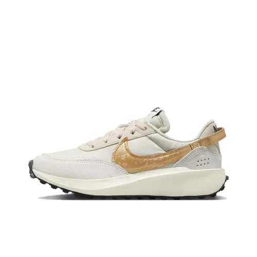 Nike Waffle Debut Slip Resistant Abrasion Resistant Low Топ Casual Women's Ecru