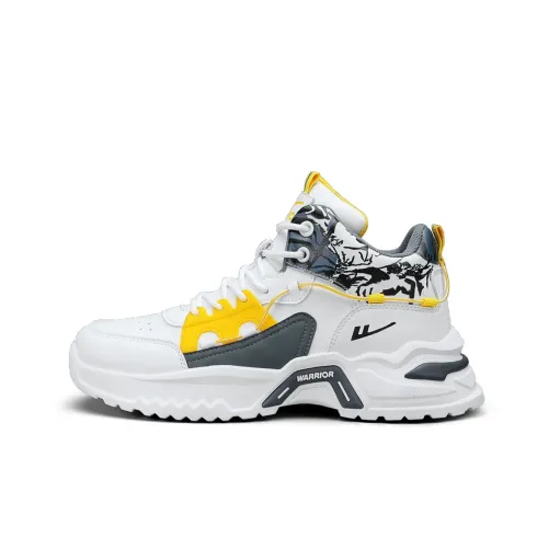 Warrior MID Топ Повседневная обувь Мужская Белый Темно-синий Желтый