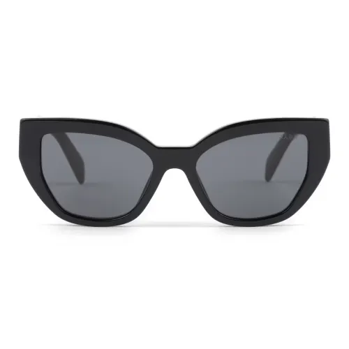 PRADA Ацетат Нерегулярная форма Солнцезащитные очки Женские Черный