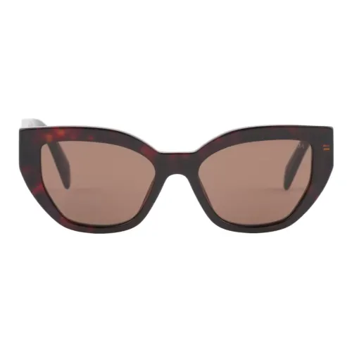 PRADA Ацетат Нерегулярная форма Солнцезащитные очки Женские Коричневый