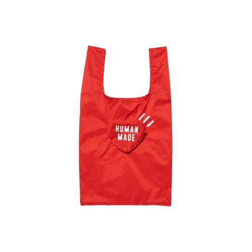 HUMAN MADE Нейлоновая сумка-тоут сумка для покупок маленькая унисекс красная