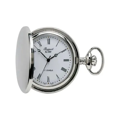 RAPPORT Механические часы из металла карманные 48 мм унисекс белый