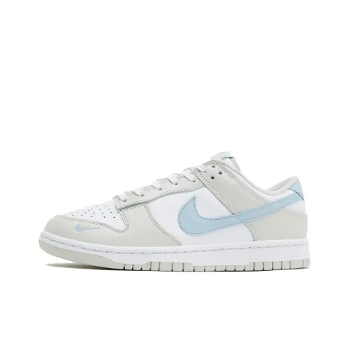 Nike Dunk Slip-Resistant Low Top Скейтборд Кроссовки Мужские Белый Серый Синий