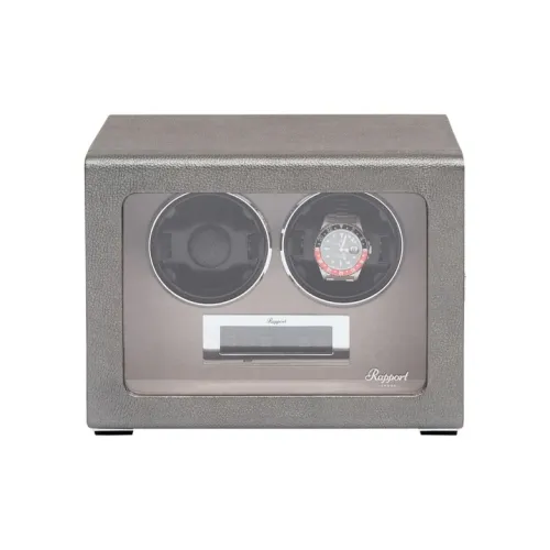 RAPPORT Двойной Отделение для часов Watch Winder Серебряный Унисекс