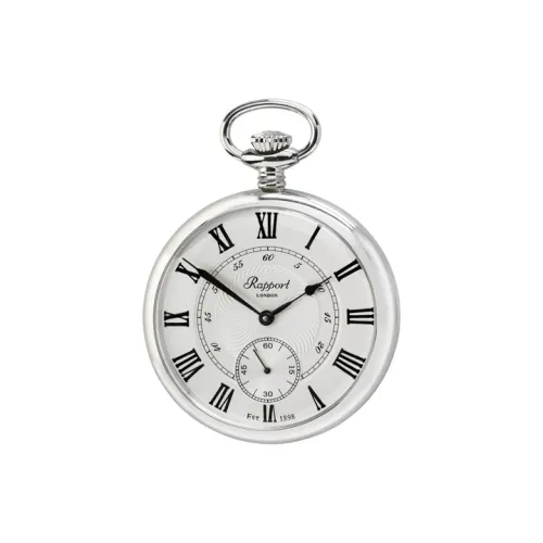 RAPPORT Механические часы из металла карманные 48 мм унисекс белый