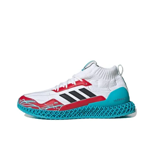 Adidas ULT Slip-Resistant MID Беговые кроссовки Мужской Белый Красный Синий