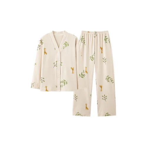 THREEGUN Sq82204 Абрикос Женские Пижамные комплекты