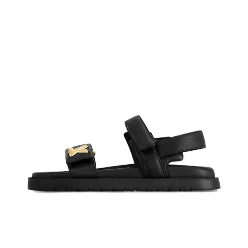 LOUIS VUITTON Sunset Beach Sandals Women's Black