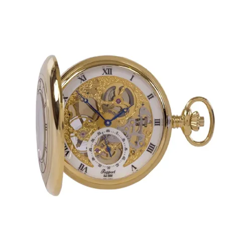 RAPPORT Механические часы из металла карманные 53 мм унисекс белый